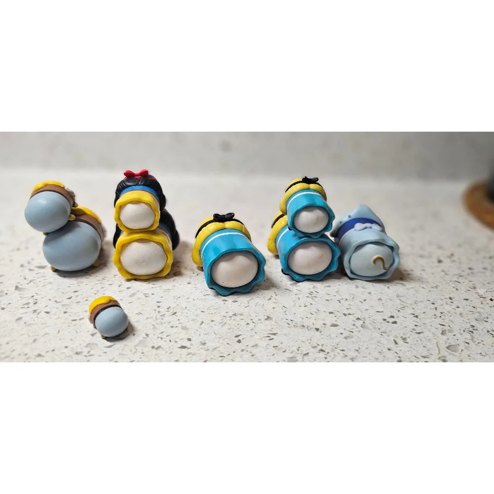 Set of 9 Disney Tsum Tsum stackable vinyl figures featuring classic characters: